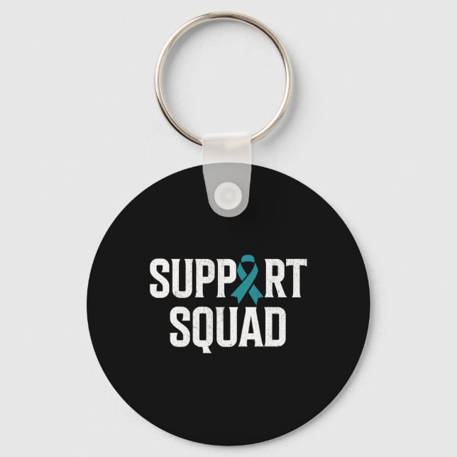 Kidney Disease Warrior Support Squad  Key Ring (Front)