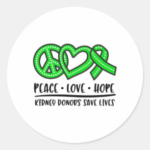 Kidney Donation awareness, Kidney donor Classic Round Sticker