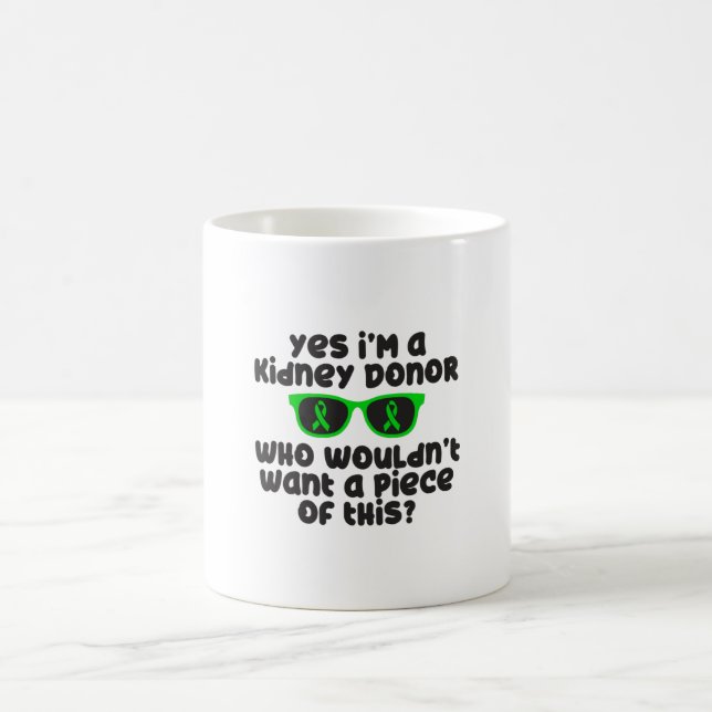 Kidney Donation awareness, Kidney donor Coffee Mug (Center)