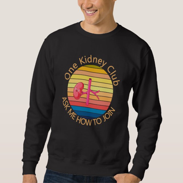 Kidney Donor Club Kidney Disease Awareness Sweatshirt (Front)