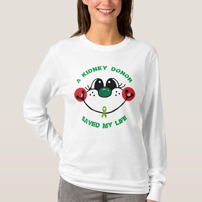 KIDNEY DONOR SAVED MY LIFE T-Shirt (Front)