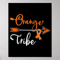 Kidney Leukaemia Cancer Awareness Orange Ribbon Tr