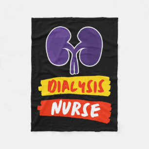 Kidney Nurse Nephrology Nurse Dialysis Technician  Fleece Blanket