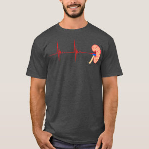 Kidney Organ Dialysis Nurse Heartbeat EKG Pulse T-Shirt