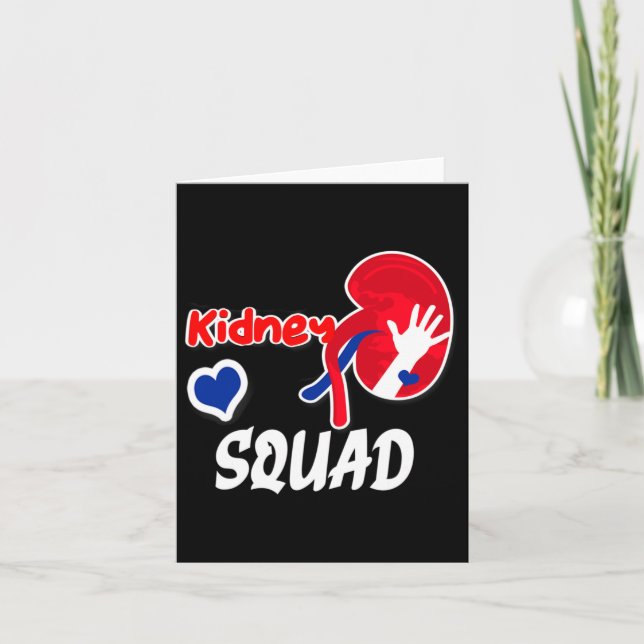 Kidney Squad Nephrology Nurse Dialysis Technician  Card (Front)