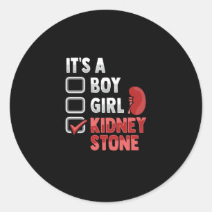 Kidney Stone Surgery Recovery Classic Round Sticker