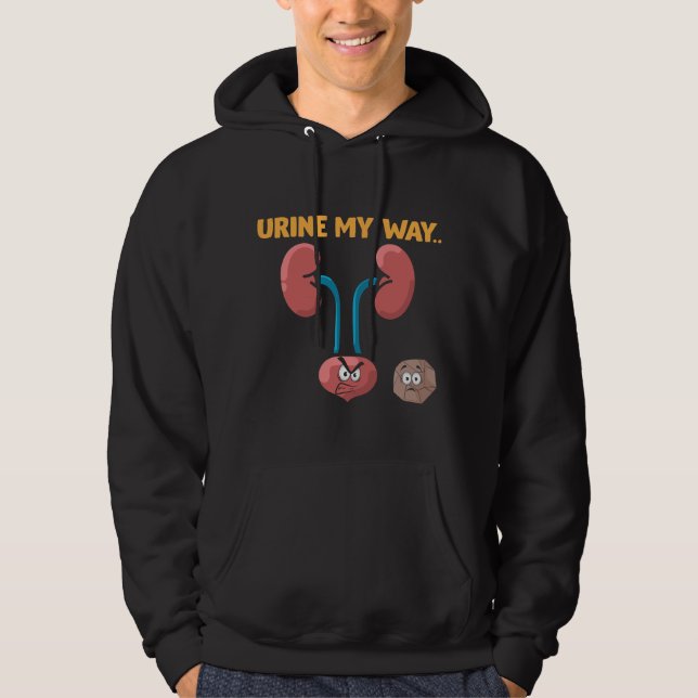 Kidney Stone Survivor Funny Surgery Recovery Humor Hoodie (Front)