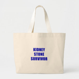 Kidney Stone Survivor Large Tote Bag