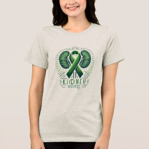 Kidney Strong – Kidney Disease Awareness T-Shirt Tri-Blend Shirt