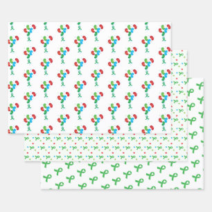 Kidney Transplant Colorful  Wrapping Paper Sheet