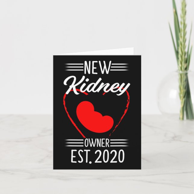Kidney Transplant Recipient 2020 Organ  Card (Front)