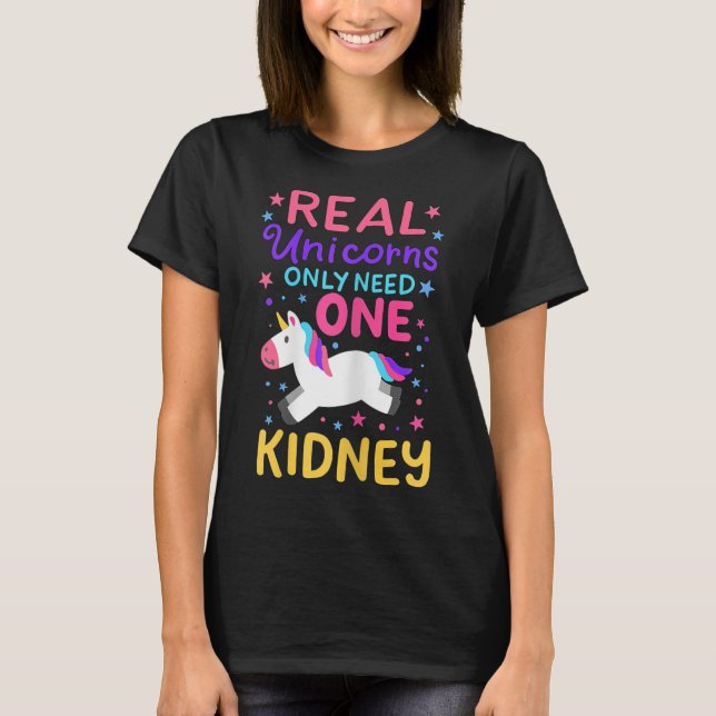 Kidney Transplant Renal Surgery Cute Unicorn For G T-Shirt (Front)