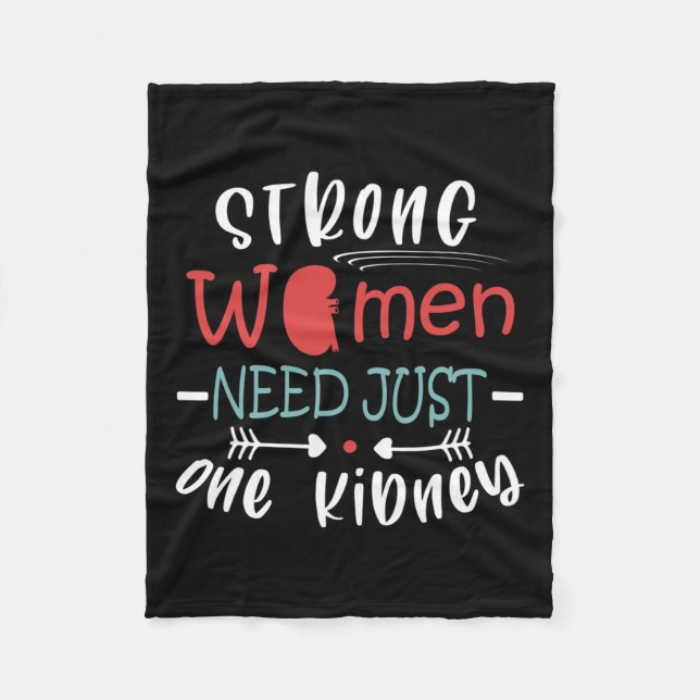 Kidney Transplant Surgery Kidney Donor Kidney Dise Fleece Blanket (Front)