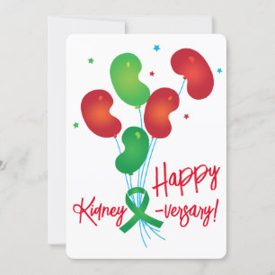 Kidney-versary Balloons Customisable Invitation