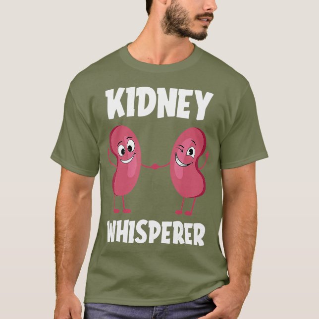Kidney Whisperer Cute Dialysis Nursing T-Shirt (Front)