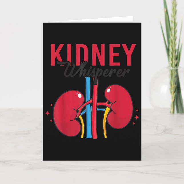 Kidney Whisperer Funny Dialysis Technician Nephrol Card (Front)