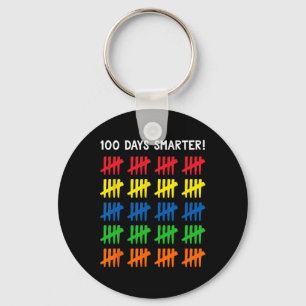 Kids 100 Days of School  100 Tally Marks  Key Ring