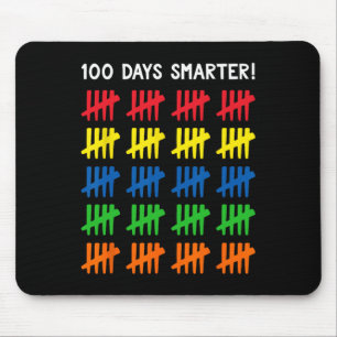 Kids 100 Days of School 100 Tally Marks Mouse Pad
