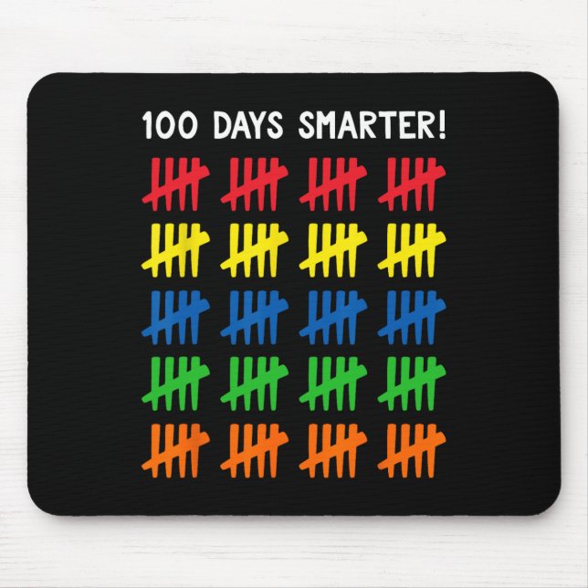 Kids 100 Days of School  100 Tally Marks  Mouse Pad (Front)