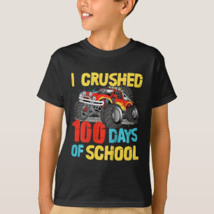 Kids 100 Days Of School For Toddler Boys Kids Mons T-Shirt