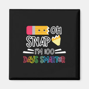 Kids 100 Days Of School I'm 100 Days Smarter Oh Sn Magnet