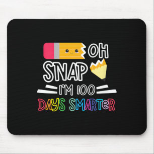 Kids 100 Days Of School I'm 100 Days Smarter Oh Sn Mouse Pad