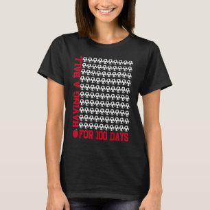 Kids 100 Days Of School Soccer Boys 100th Day Smar T-Shirt