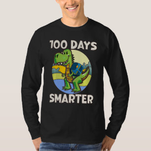 Kids 100 days smarter, Cute dino Happy 100th Day o T-Shirt