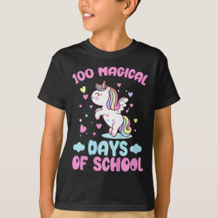 Kids 100 Magical Days Of School Girls 100th Day Of T-Shirt