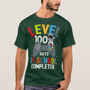 Kids 100th Day Of School Video Games Boy, Space lo T-Shirt