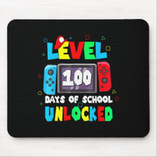 Kids 100th Of School Shirt Level 100 Days Of Schoo Mouse Pad