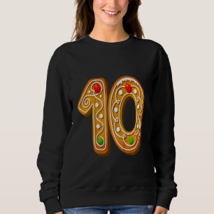 Kids  10 Cutest Capital Christmas Cookie Alphabet  Sweatshirt