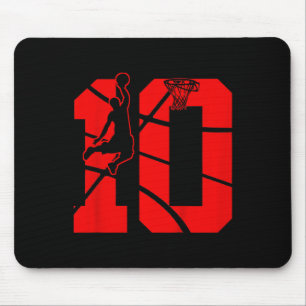 Kids 10 Year Old 10th Basketball Birthday PartyThe Mouse Pad