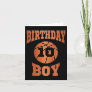 Kids 10th 10 Ten Years Old Happy Birthday Boy Bysk Card