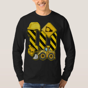 Kids 10th Birthday Digger 10 Years Builder Excava T-Shirt