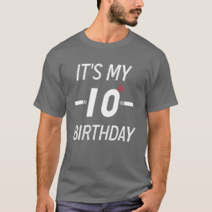 Kids 10Th Birthday It's My 10Th Birthday Happy 10 T-Shirt
