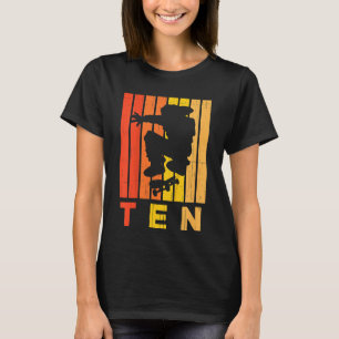 Kids 10th Birthday Skater Boy Girl 10 Year Old Ska T-Shirt