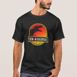 Kids 10th Birthday Ten Asaurus Dinosaur B Day T-Shirt