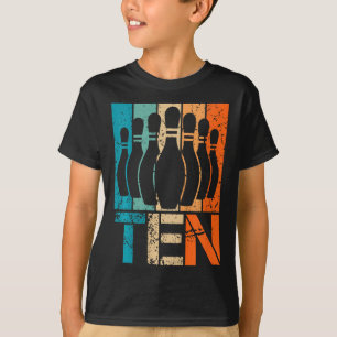 Kids 10th Bowling Birthday 10 Year Old Birthday Bo T-Shirt