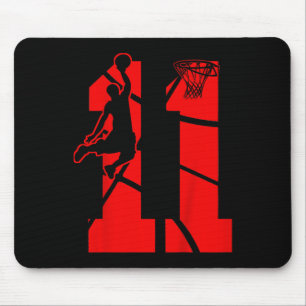 Kids 11 Year Old 11th Basketball Birthday PartyThe Mouse Pad