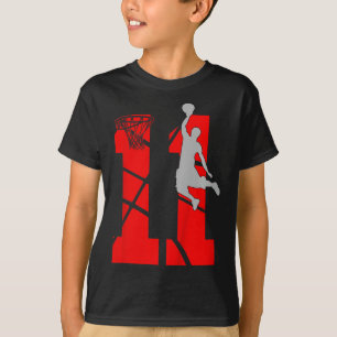 Kids 11 Year Old 11th Basketball Birthday PartyThe T-Shirt