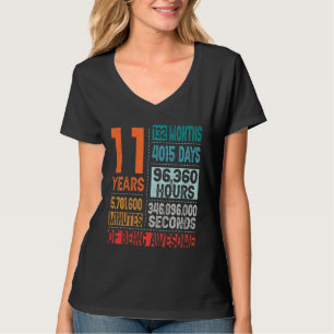 Kids 11th Birthday 11 Years Old Vintage Retro 132 T-Shirt