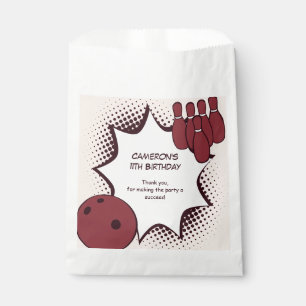 Kid's 11th Birthday Bowling Party  Favour Bags