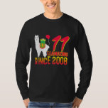 Kids 11th Birthday Llama Llamazing Since 2008 11 Y T-Shirt<br><div class="desc">Kids 11th Birthday Llama Llamazing Since 2008 11 Years Old</div>