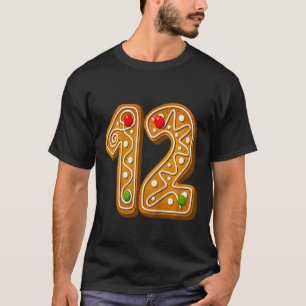 Kids 12 Cutest Capital Christmas Cookie Alphabet T-Shirt