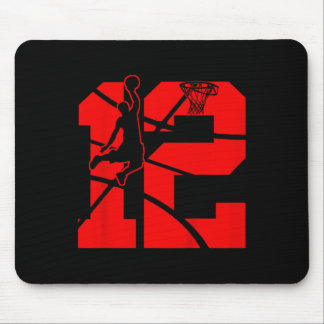 Kids 12 Year Old 12th Basketball Birthday PartyThe Mouse Pad