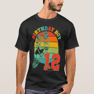 Kids 12 Year Old Ice Hockey Retro Birthday Party 1 T-Shirt