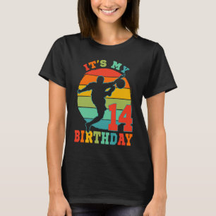 Kids 14 Year Old Soccer It's My Birthday Party The T-Shirt