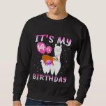 Kids 14 Years Old 14th Birthday Llama Sloth Sweatshirt<br><div class="desc">Kids 14 Years Old 14th Birthday Llama Sloth</div>