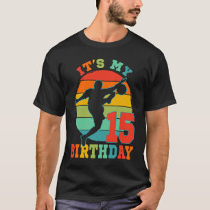 Kids 15 Year Old Soccer It's My Birthday Party The T-Shirt